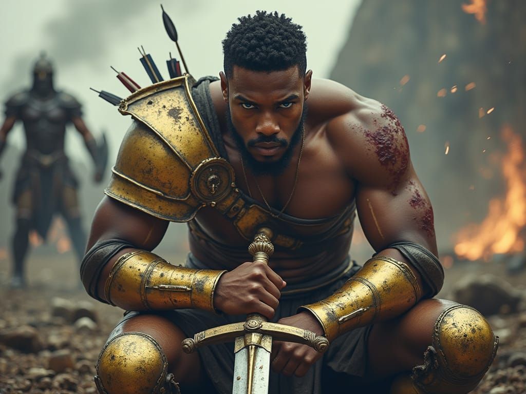 Cosmic Warrior God Defies Demons in Epic Battle