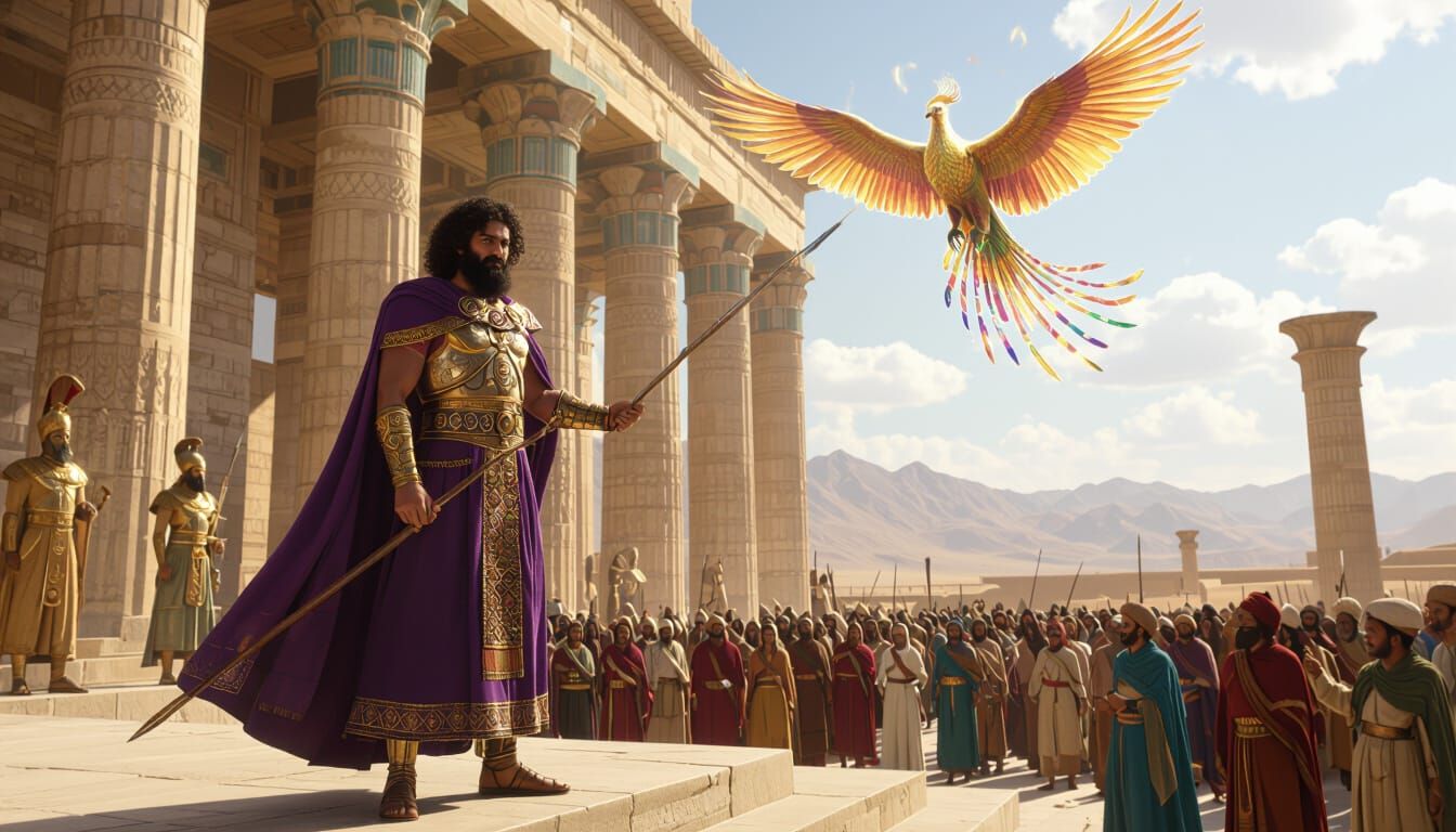 Cyrus the Great Celebrates in Persepolis