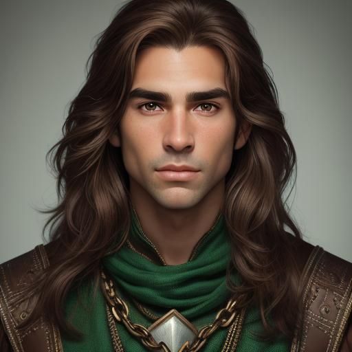 Fantasy Ranger Close-Up Portrait in Studio Lighting