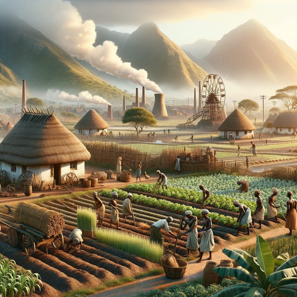 Industrial Age Farm in Bantu Cultural Setting
