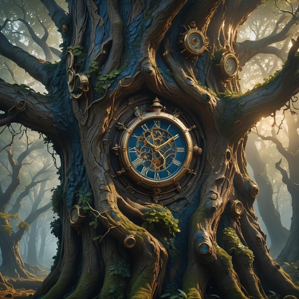 Giant Forestry Watch Emerges from Ancient Tree