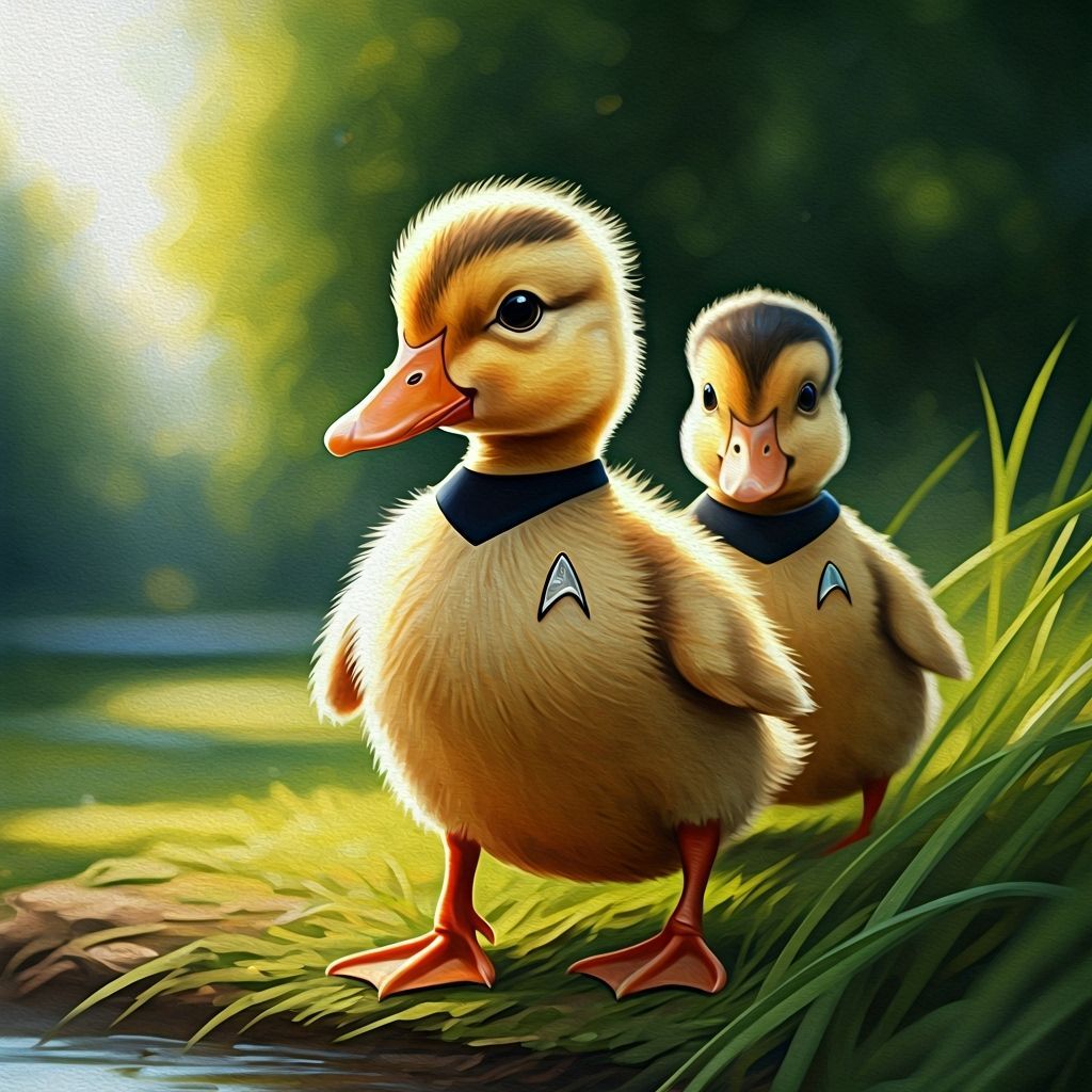 Adorable Ducklings Cosplay Star Trek Characters in Beatrix P...