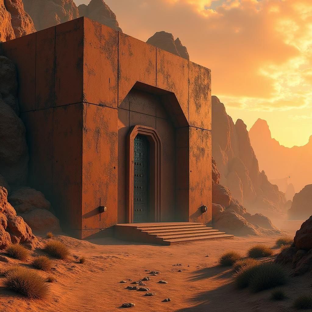 Sci-Fi Data Vaults on a Desert Planet