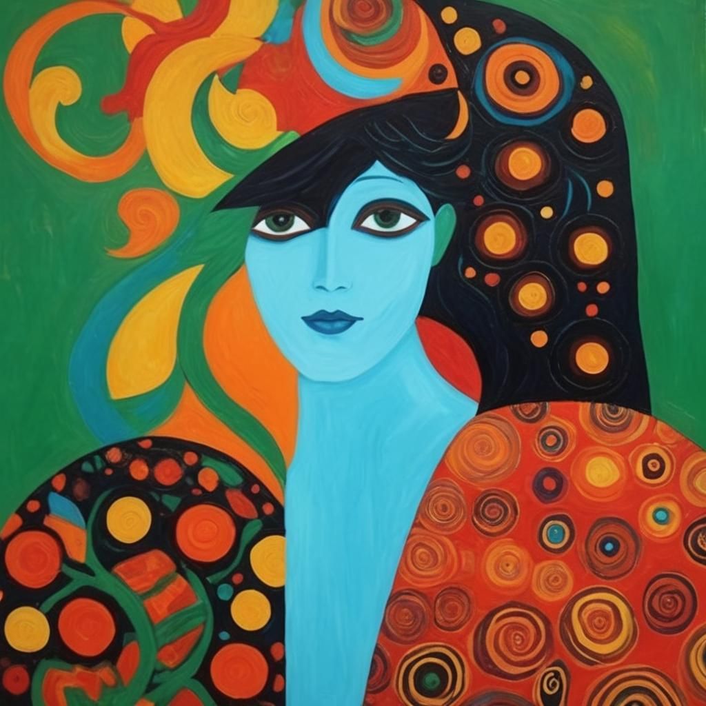 Abstract Burst of Color from Simple AI Prompt