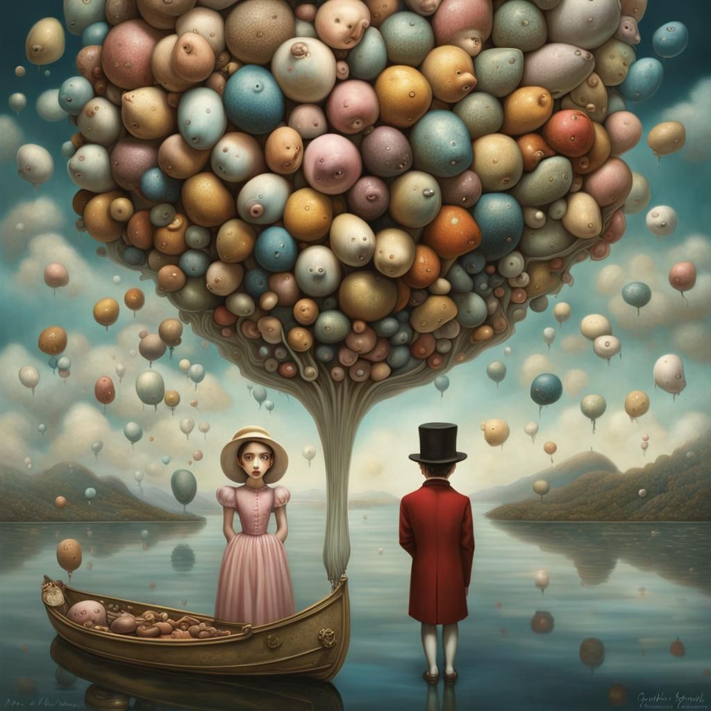 Surreal Dreamlike Photo in Magical Realism Style