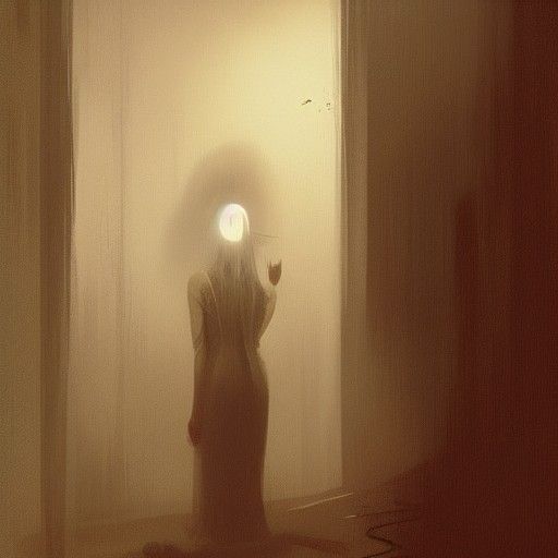 Sinister Cursed Mirror Reflection by Rutkowski