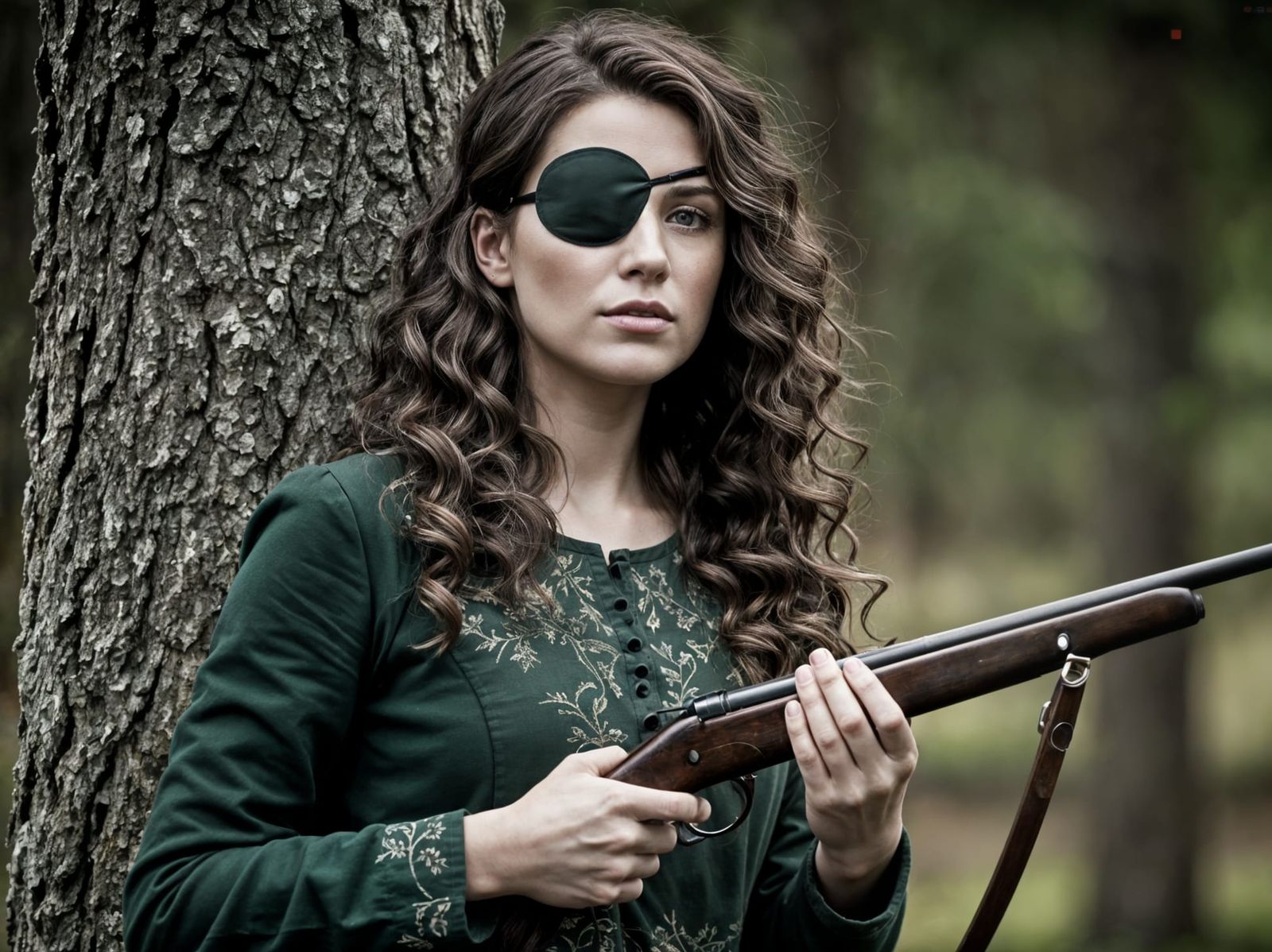 Gorgeous Young Hunter in a Scandinavian Forest