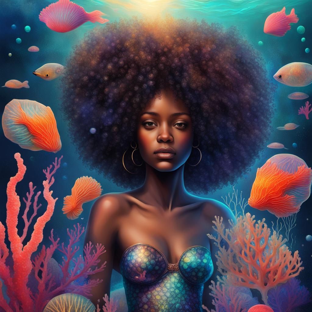 Black mermaid