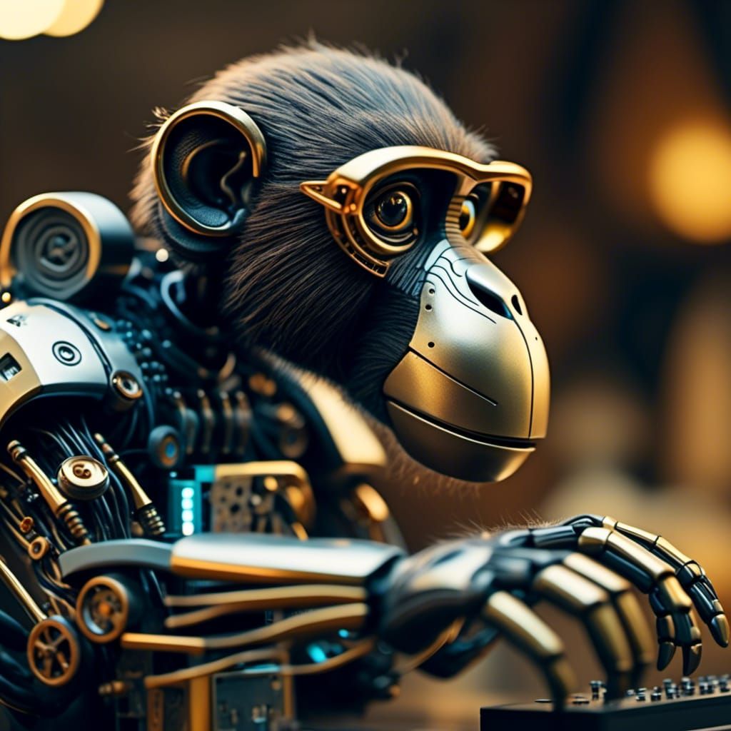 Robot Monkey Assembling Miniature Computer with Precision