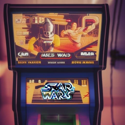 Star Wars Arcade Machine in Professional Photo