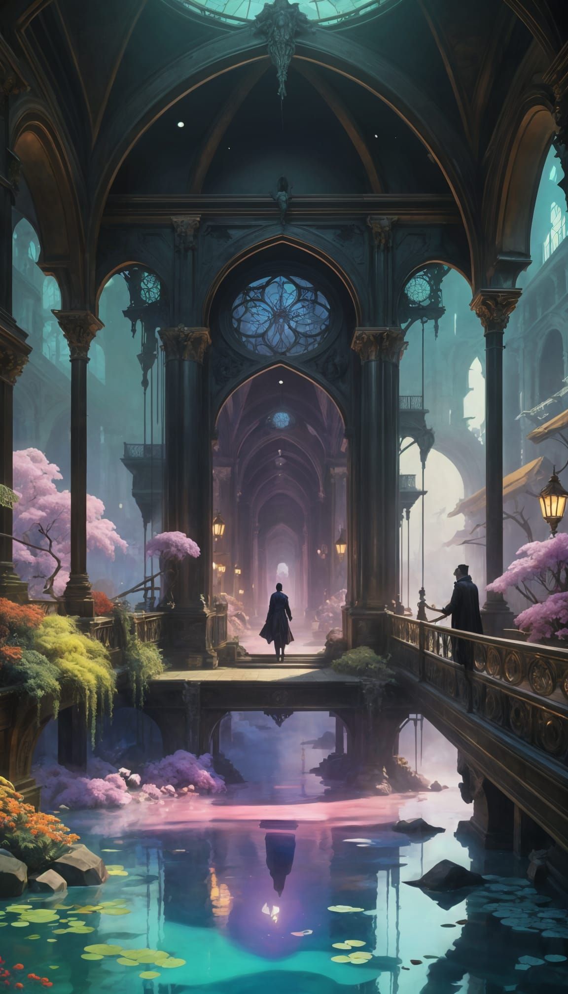 Elaborate Architecture in Baroque Digital Art Style