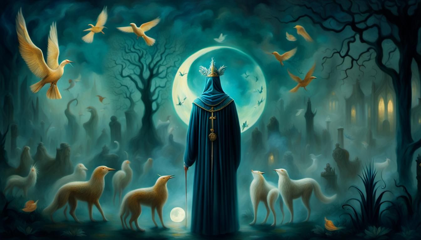 Zoroaster's Reflection in a Mystical Garden