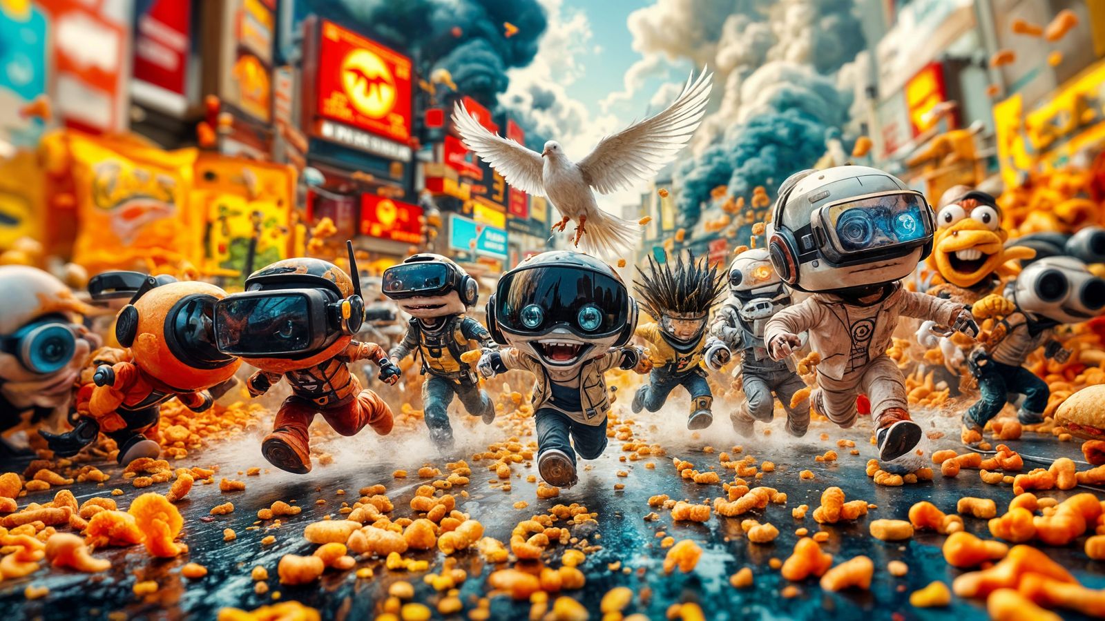 Tilt-Shift Image of Impulse Issues in Mixed Media