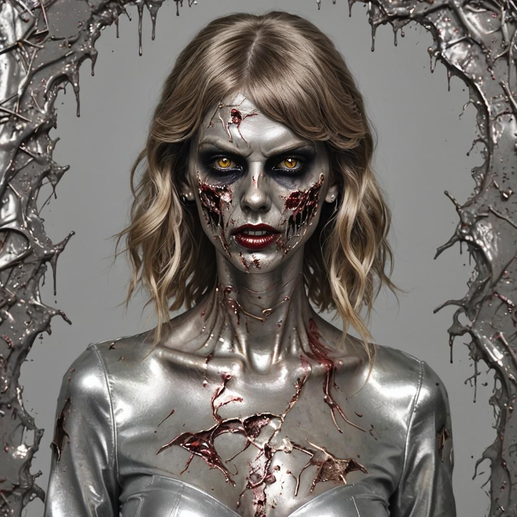 Metallic Zombie in Taylor Swift Style