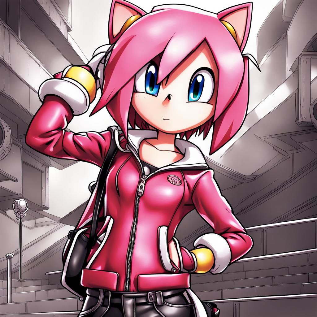 Amy Rose in Leather, Anime Key Visual