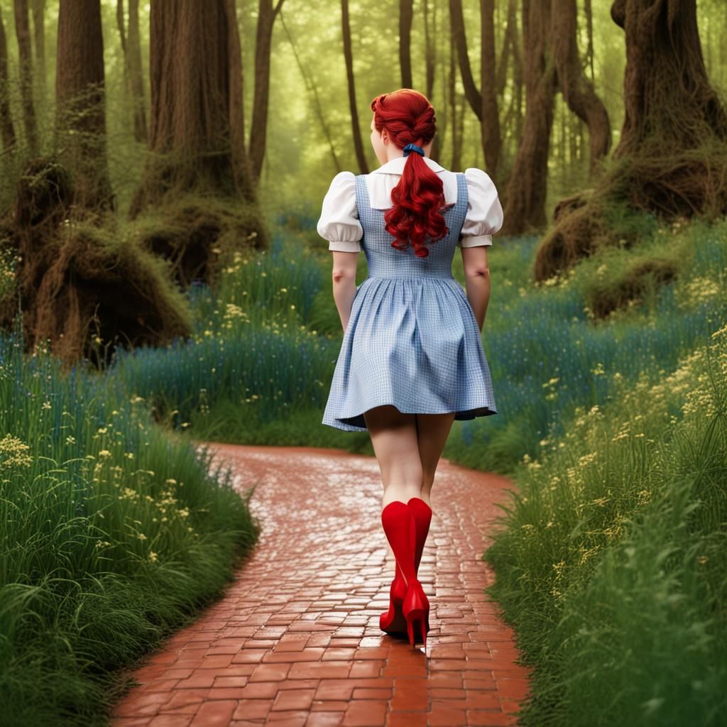 Dorothy on her way to the Emerald City