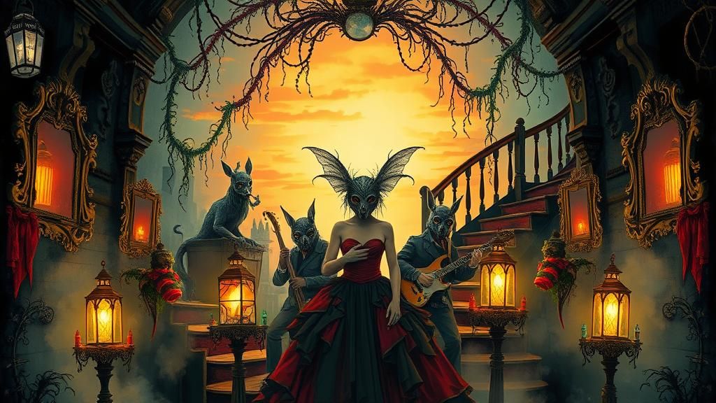 Punk Rock Fairy Queen in Post-Apocalyptic Nursery