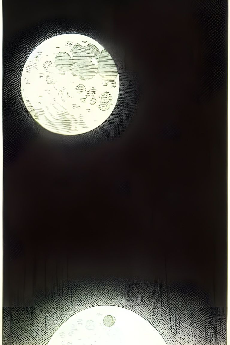 Misty Moon in Dark Fantasy Comic Art Style