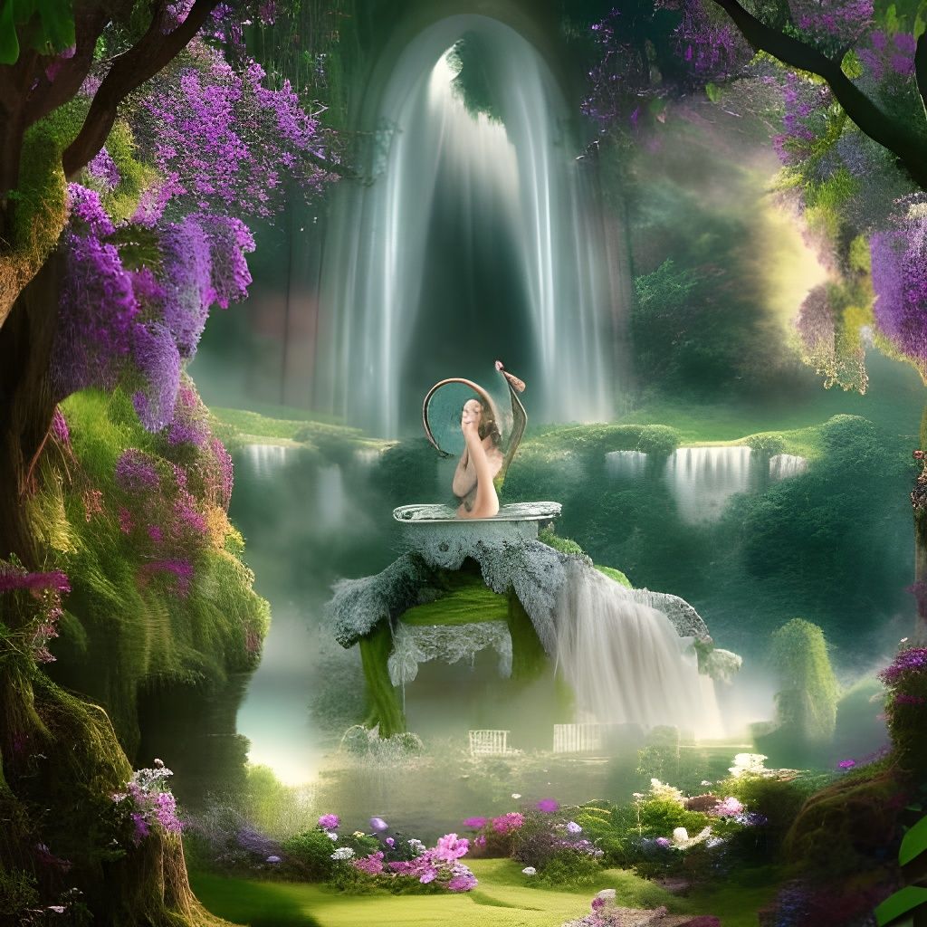 Eve: Goddess of Splendor in Magical Garden
