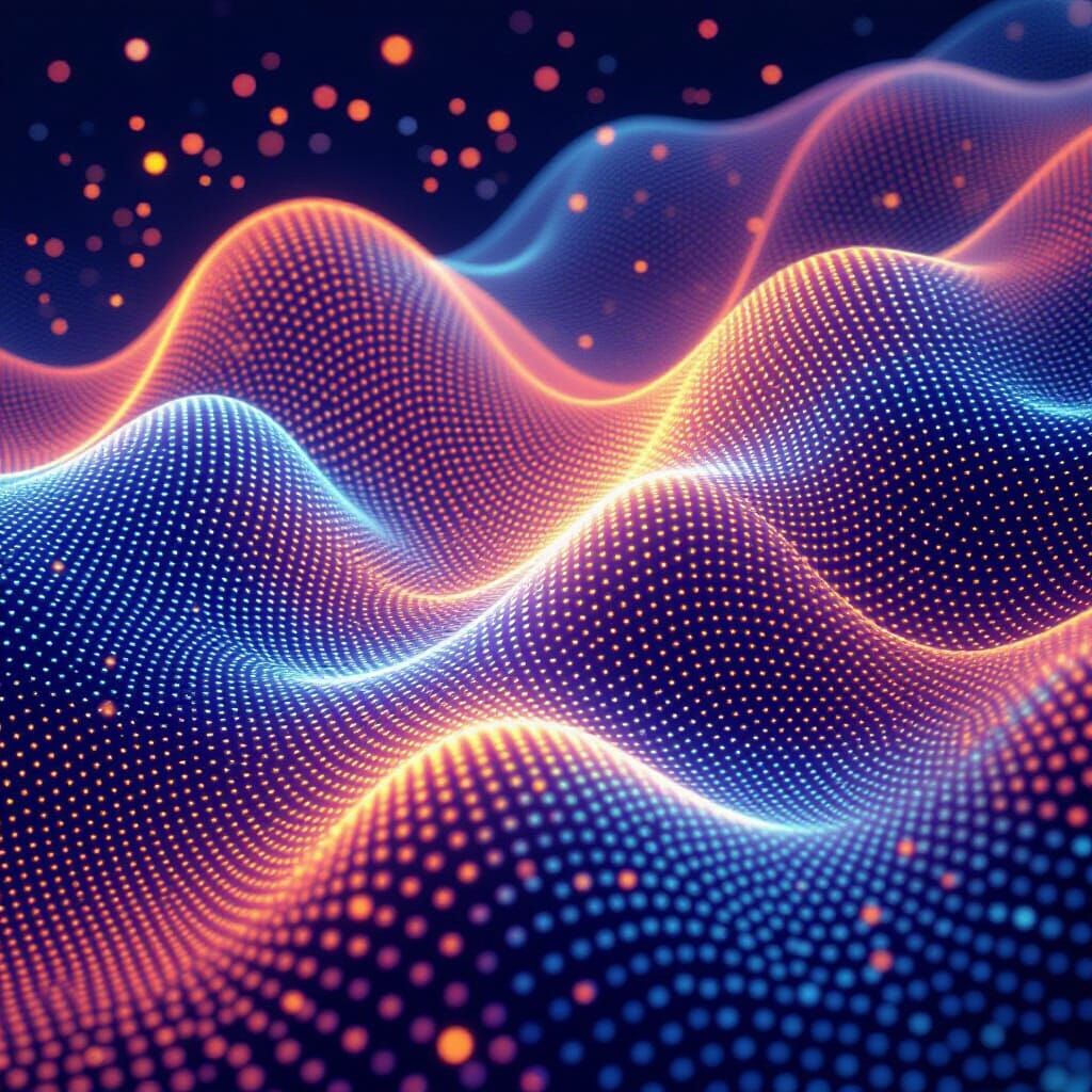 Futuristic Glowing Generative Design with 3D Tessellation