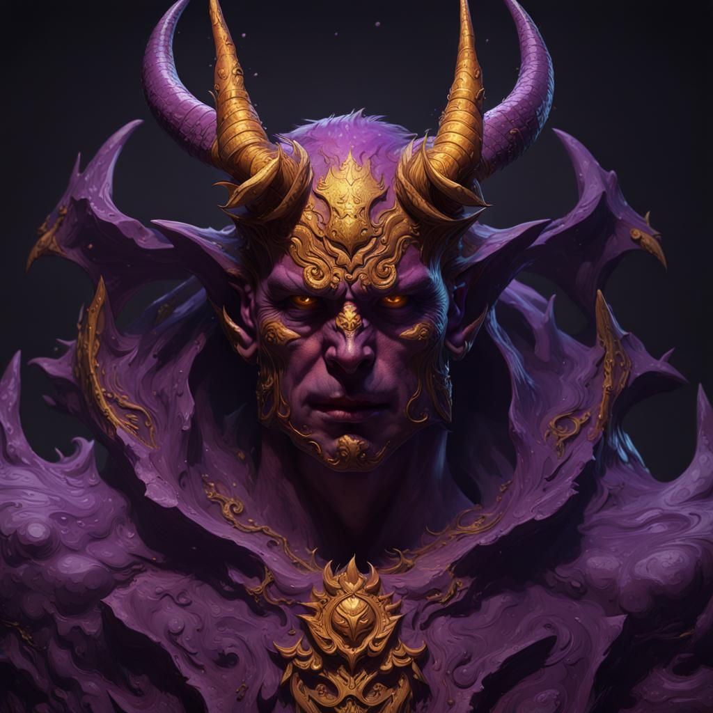 Hyperdetailed Devil in Dark Fantasy Style