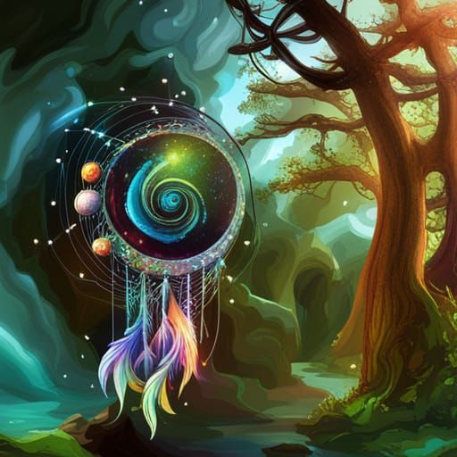 Dream Catcher in the Universe: Fantasy Concept Art