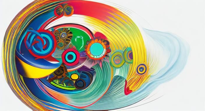 Kaleidoscopic Garden in Takashi Murakami Style