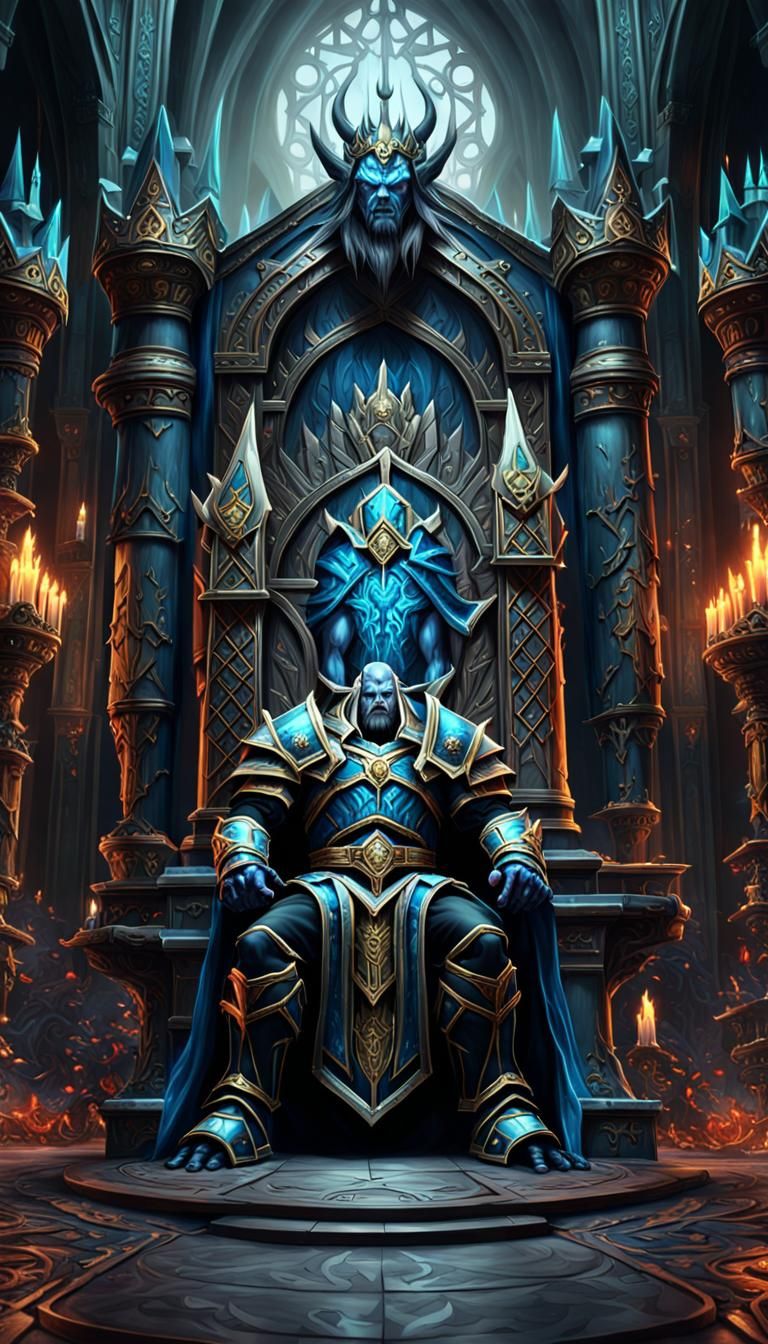 Death Knight Slaying King in Warcraft Style