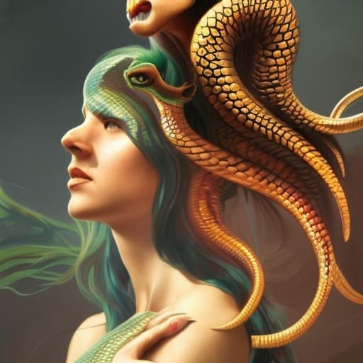 Naga half human half snake