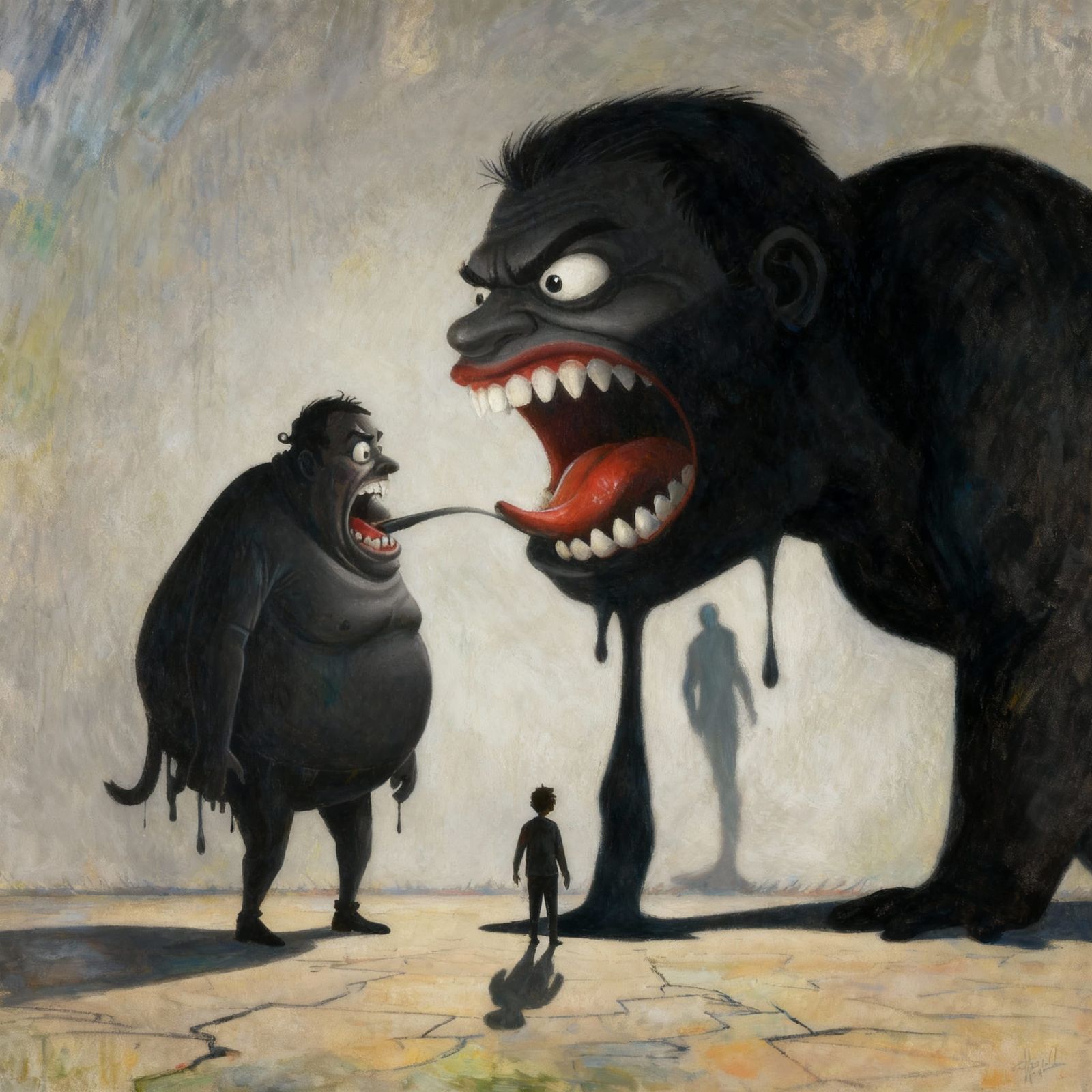 The Shadow Eater Chewing Dark Form