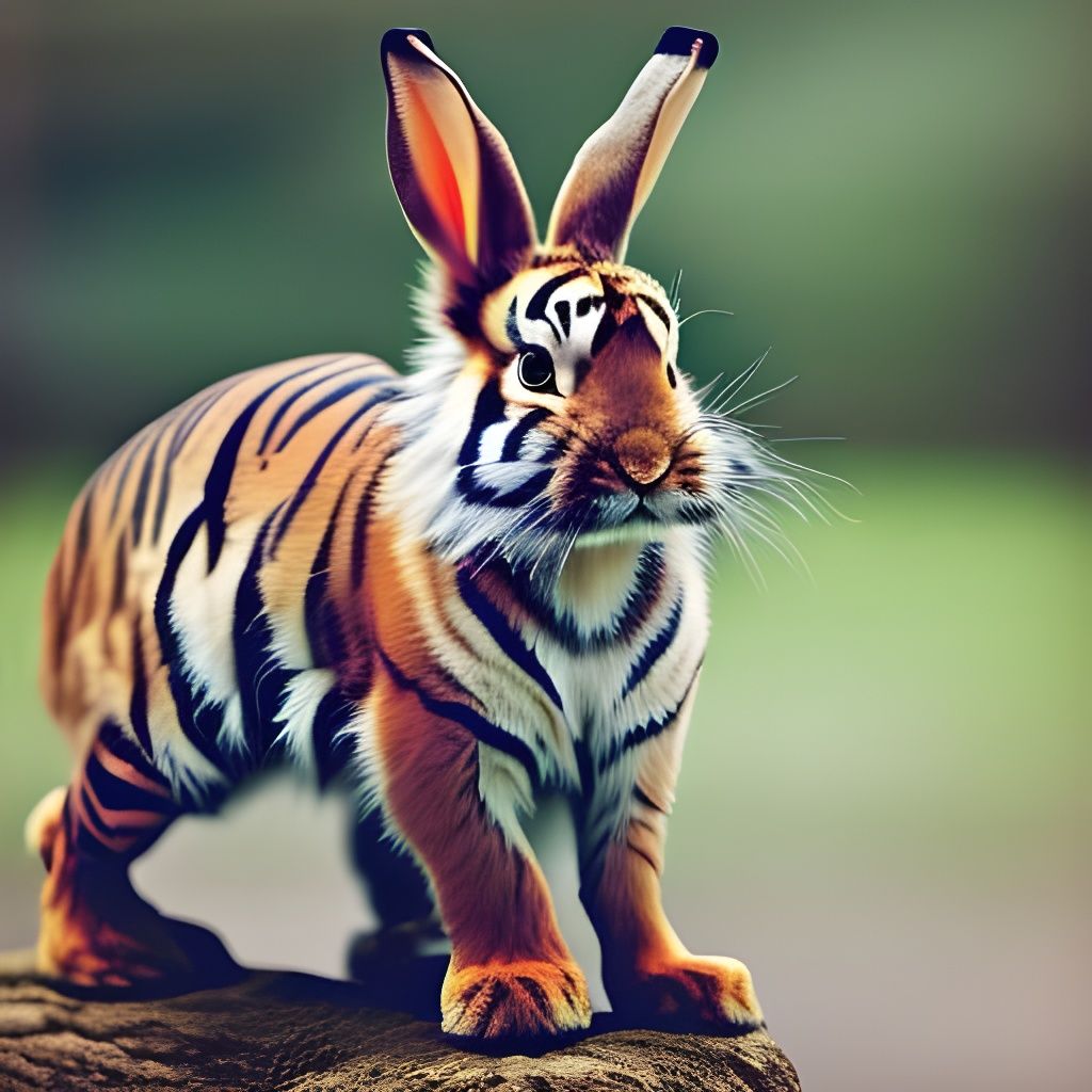 Tibbit: rabbit - tiger hybrid