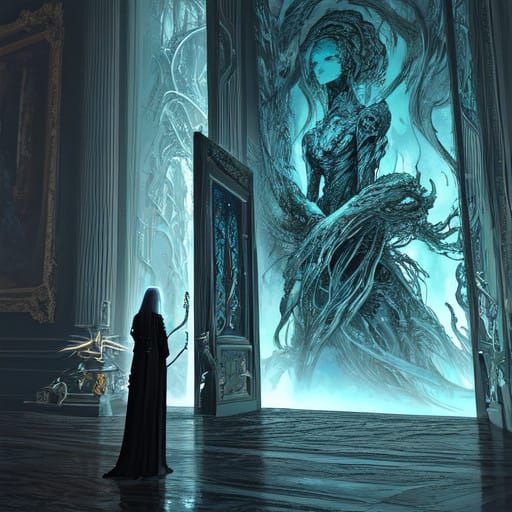 Surrealist Dreamscape with Hyper-Realistic Fractals and Deep...