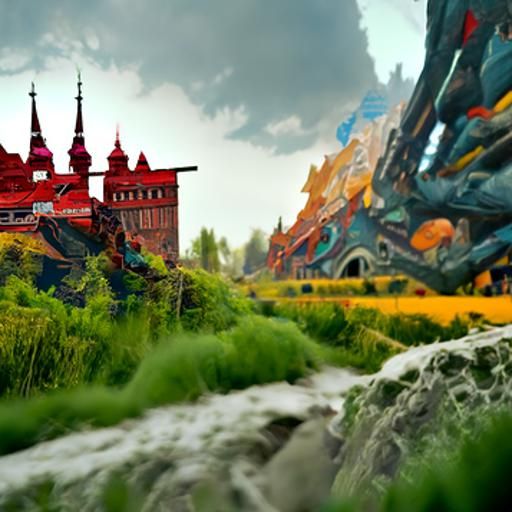 Fantastical Polish Landscape in Detailed Matte Painting