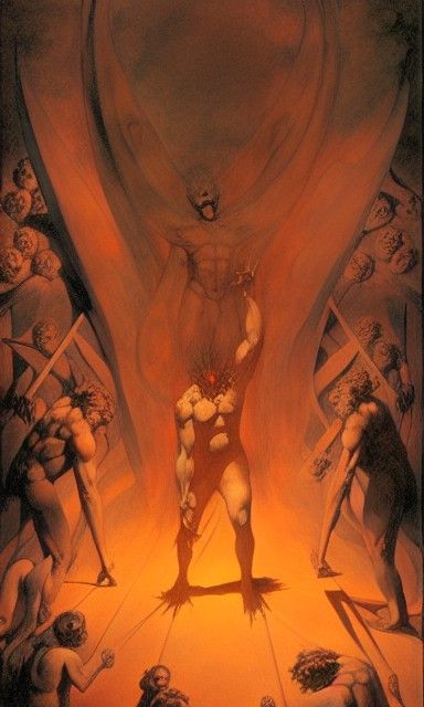 One Hundred Satans in a Dark Romantic Style