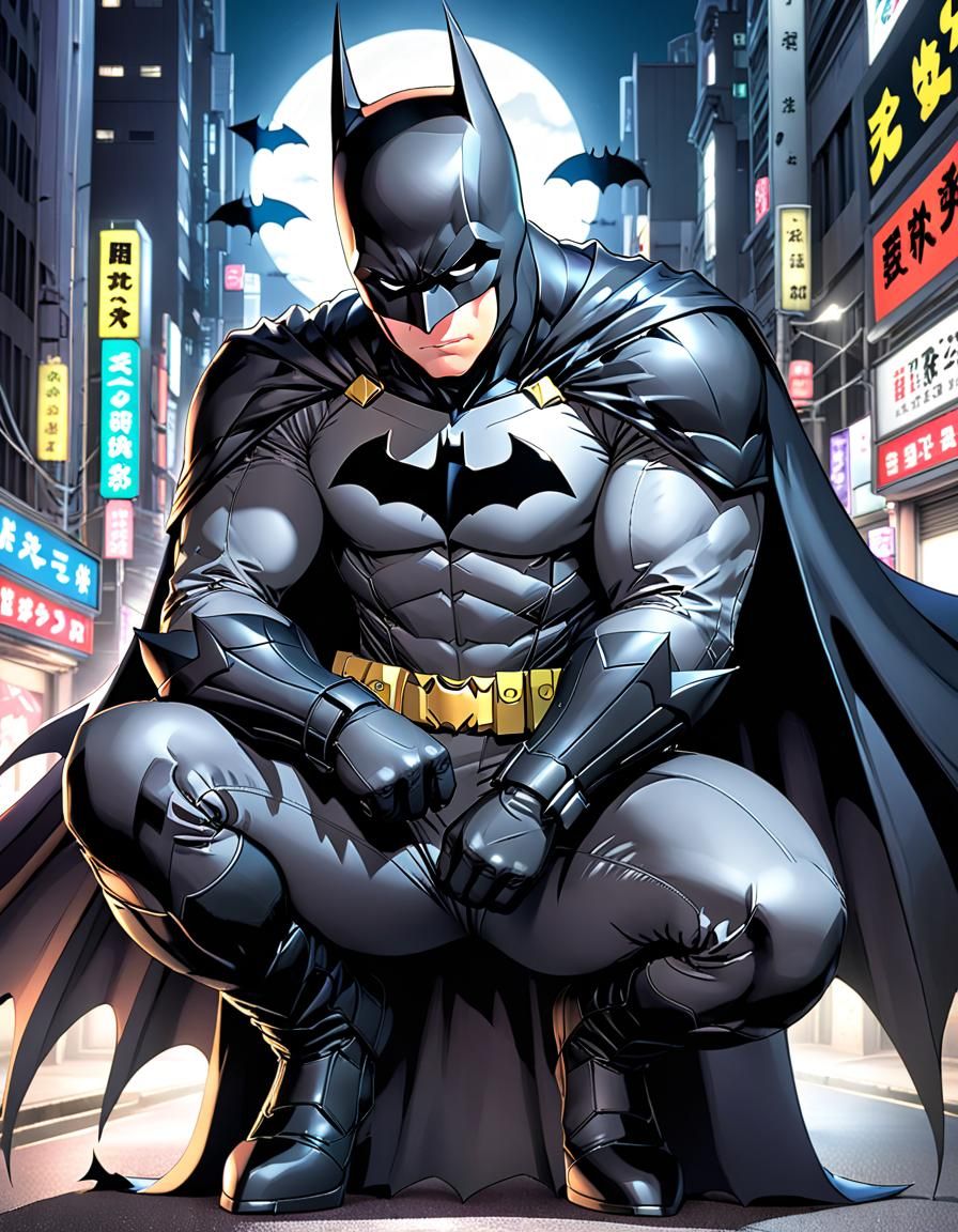 Batman in Manga Style
