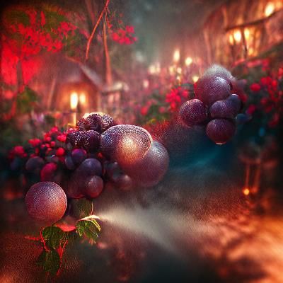 Red Wine Glass with Volumetric Lighting