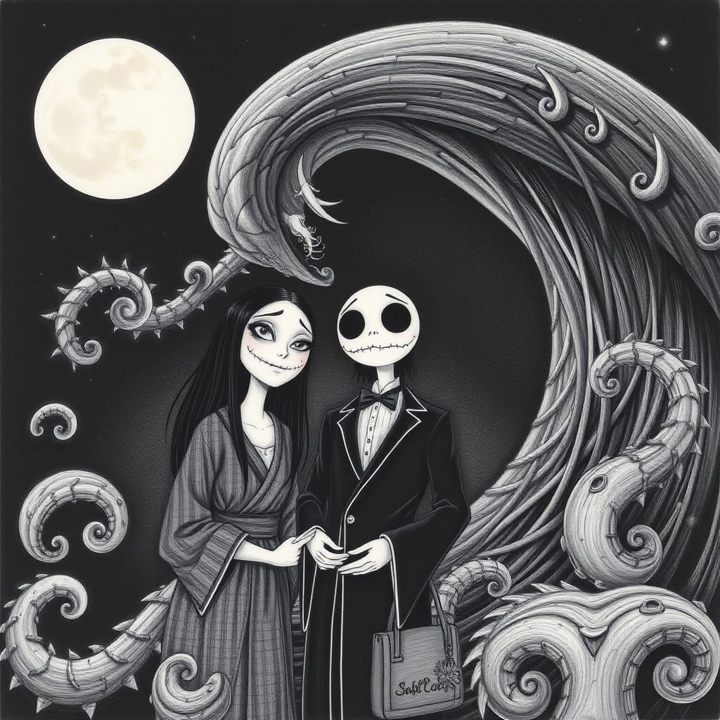 Eerie Fantasy Art in Gothic Style