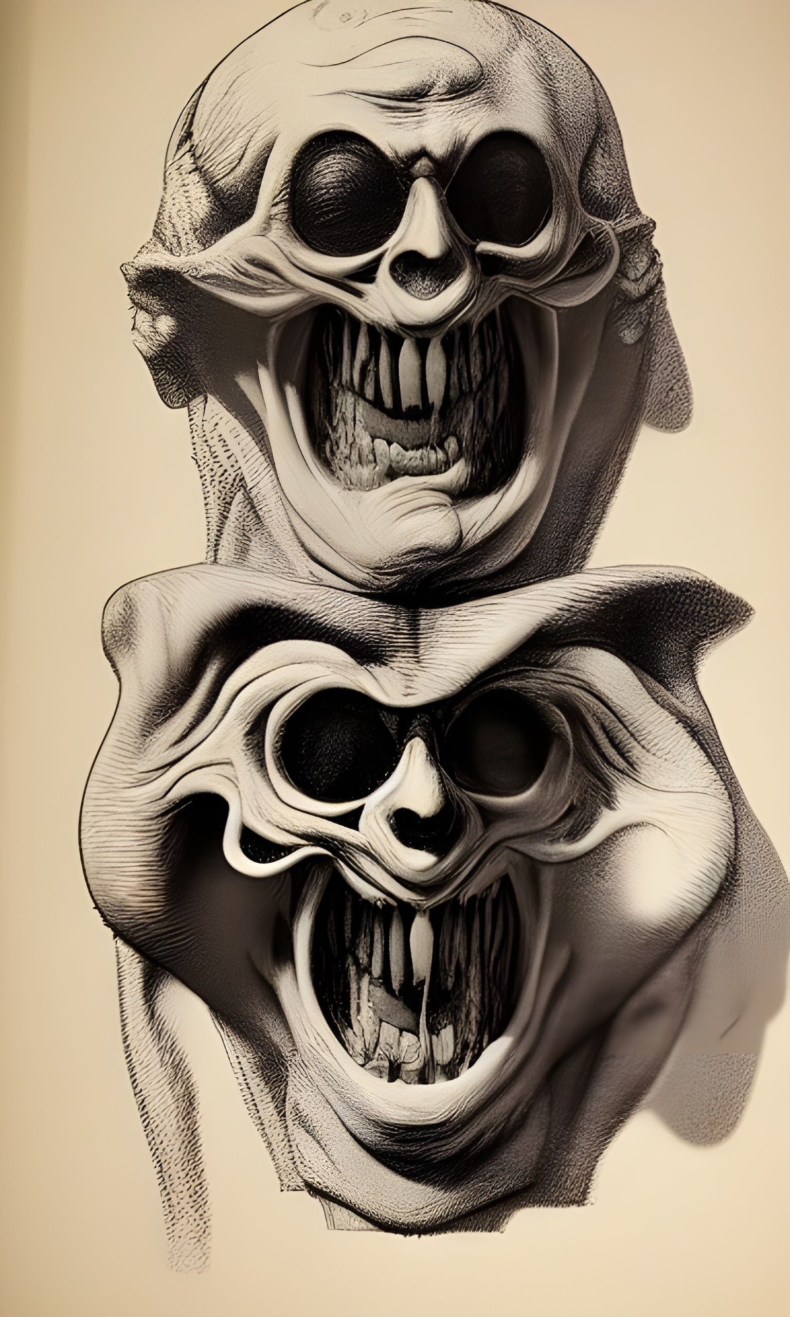 Gothic Horror: Sinister Laugh in Shadow