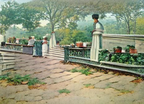 Prospect Park Terrace Realism Painting, 1887