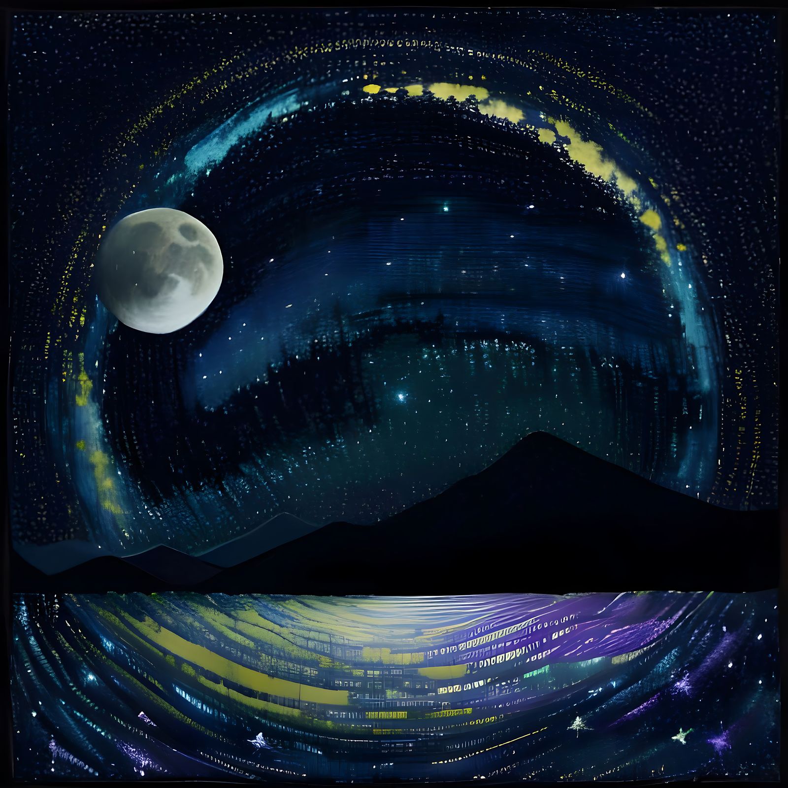 Majestic Celestial Tapestry in Ethereal Hues