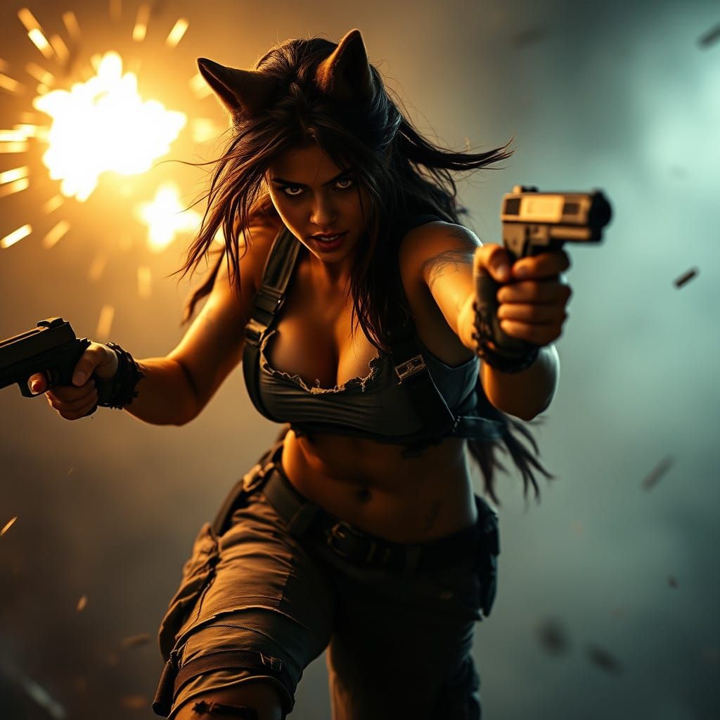 Lara Croft Werewolf in Shattered Twilight