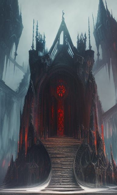 Dark Evil Kingdom: Detailed Matte Painting