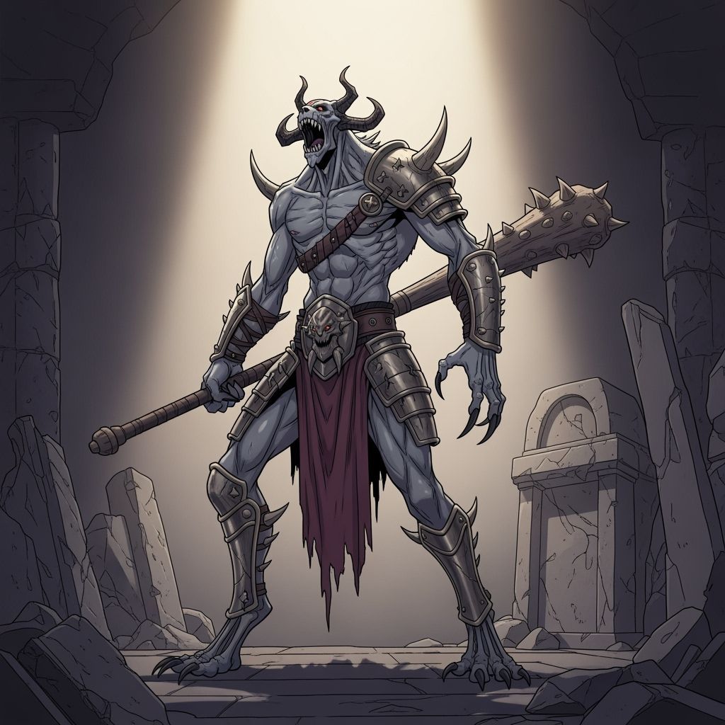 Towering Warwraith in Ancient Armor with Skeletal Claws