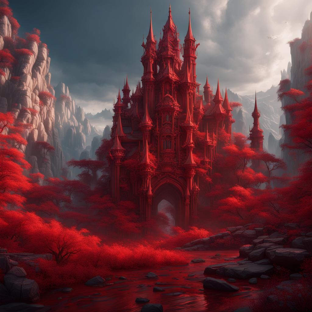 Fantastical Matte Painting in Deep Color
