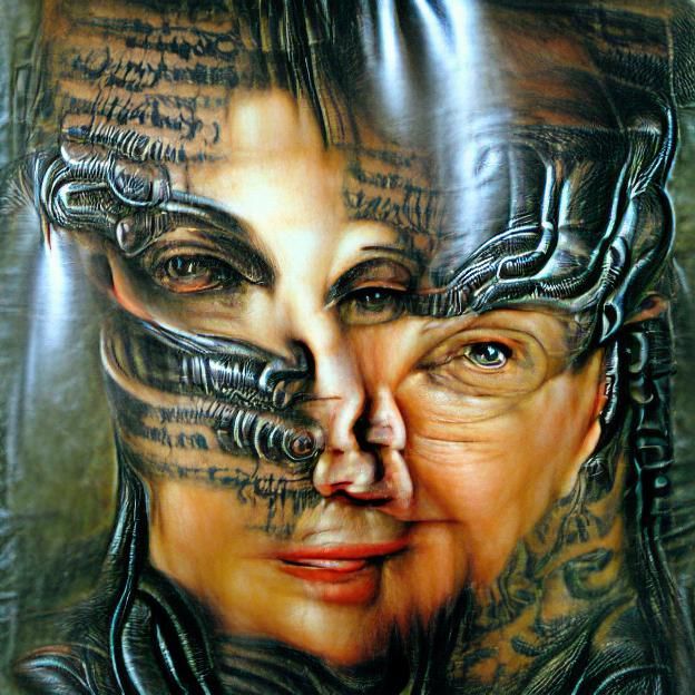 Realistic Female Face Portrait