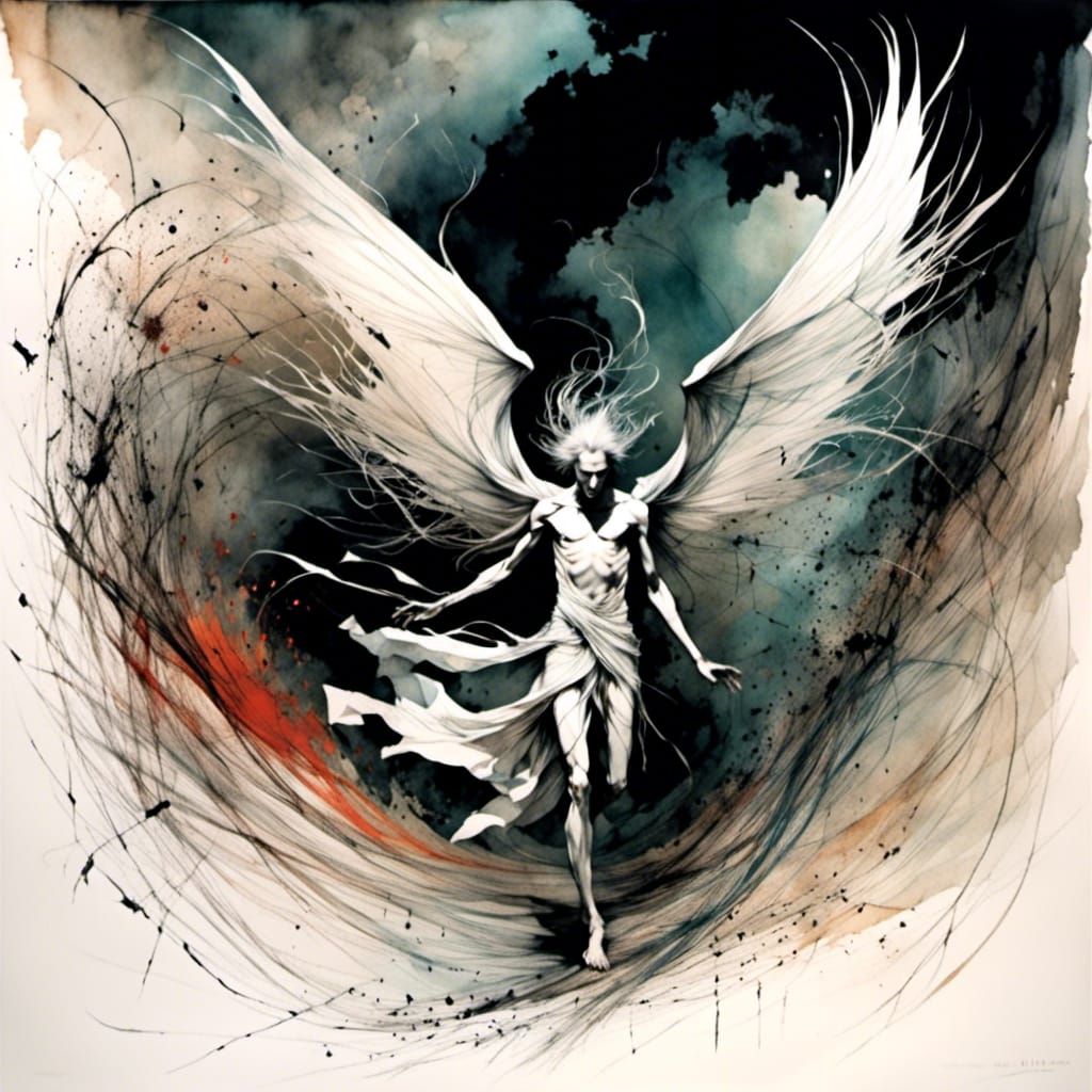 Lucifer's Expulsion from Earth: A Dramatic Depiction