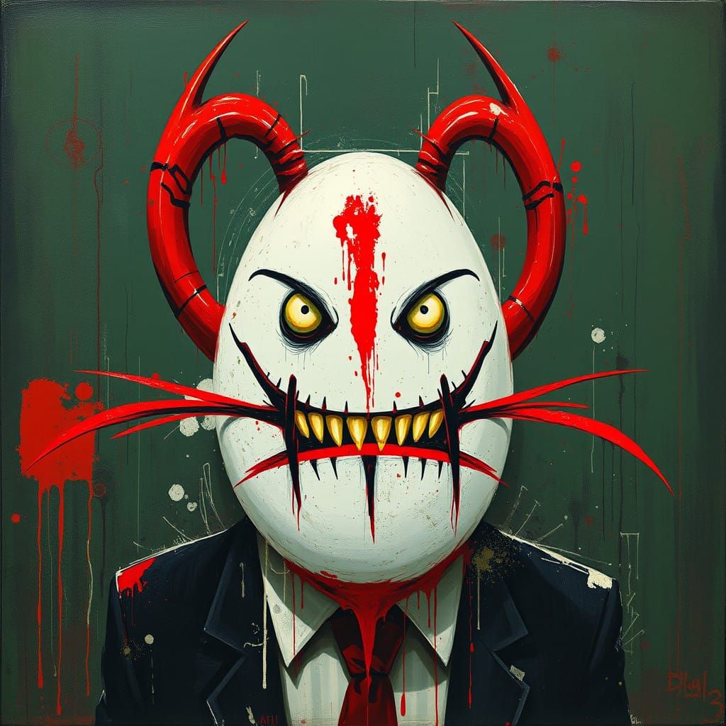 Eggman in Dark Cyberpunk Aesthetic