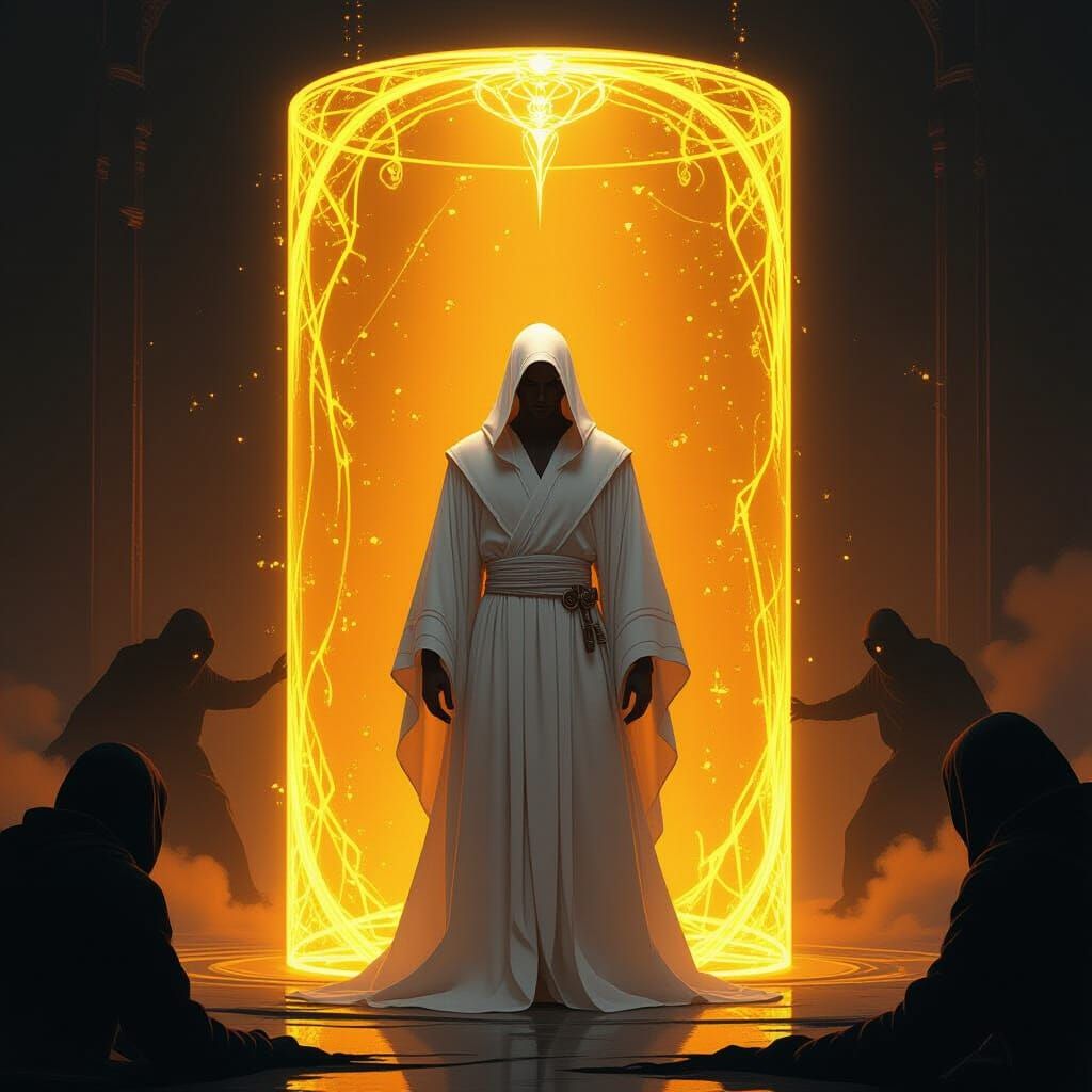 Golden Shield of Light: Unbreakable Boundary