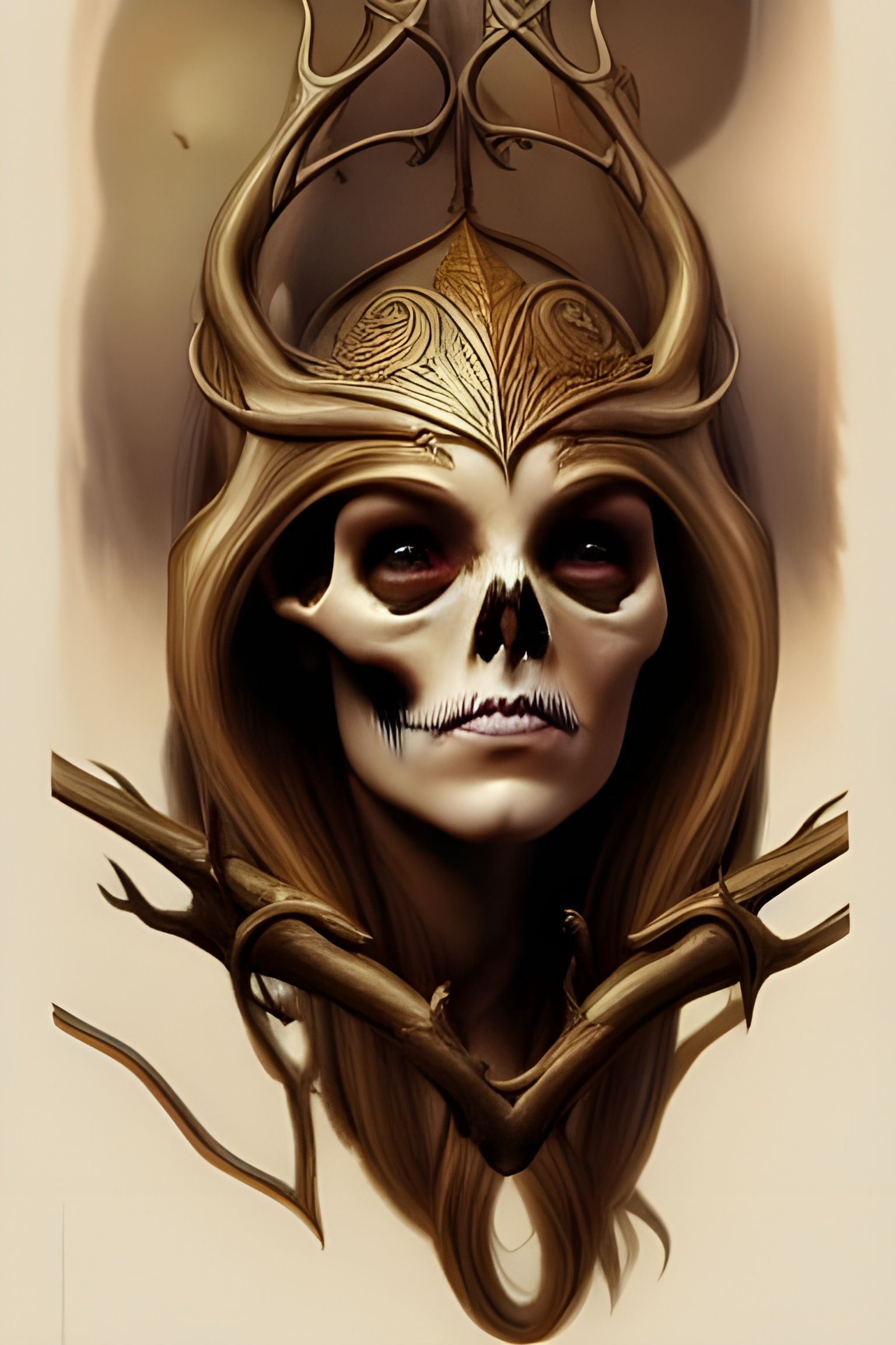 Elven Skull Head and Shoulders in Unreal Engine 5