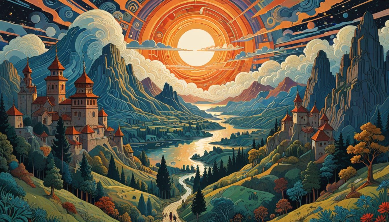 Ethereal Cyberdelic Dreamscape